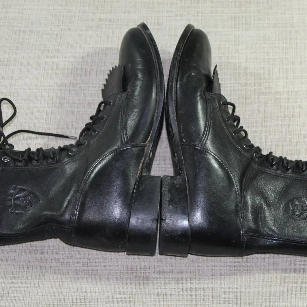 Ariat Black Lacer Kiltie Boots Style 32501 Size: 10.5D